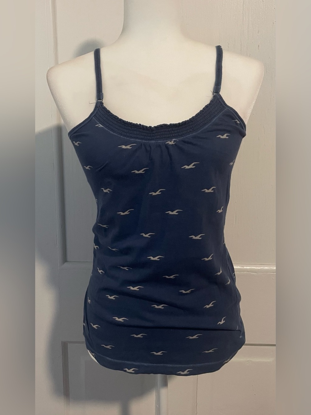 Vintage Hollister Spaghetti Strap Logo Print Tank